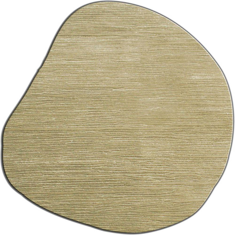 Modern Rugs Shapes Irregular And Odd Rugs Handmade Tufted Wool Wheat